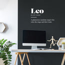 Vinyl Wall Art Decal - Leo Zodiac Sign Definition - 15" x 25" - Modern Fun Inspirational Astrology Quote Sticker For Home Bedroom Living Room Closet Office Coffee Shop Decor 2