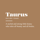 Vinyl Wall Art Decal - Taurus Zodiac Sign Definition - 13" x 25" - Modern Fun Inspirational Astrology Quote Sticker For Home Bedroom Living Room Closet Office Coffee Shop Decor 1
