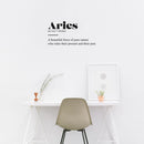 Vinyl Wall Art Decal - Aries Zodiac Sign Definition - 12.5" x 25" - Modern Fun Inspirational Astrology Quote Sticker For Home Bedroom Living Room Closet Office Coffee Shop Decor 2