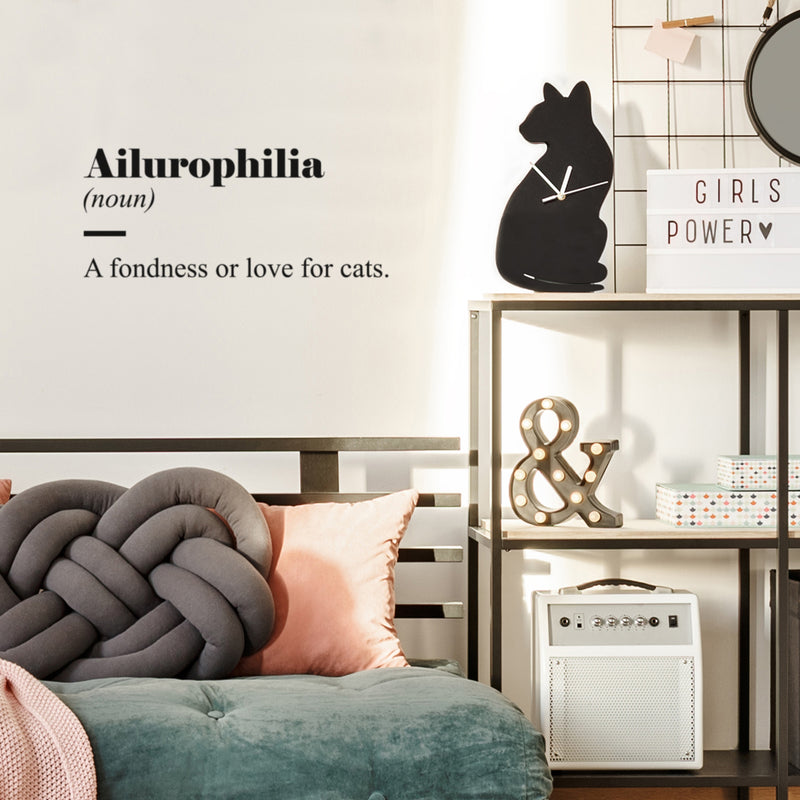 Vinyl Wall Art Decal - Ailurophilia Definition - Modern Positive Cute Funny Quote Sticker For Home Pet Lovers Living Room Vet Office Veterinary Storefront Coffee Shop Decor 3