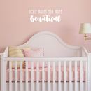 Vinyl Wall Art Decal - Grace Makes You More Beautiful - 9.5" x 25" - Trendy Inspiring Lovely Quote Sticker For Home Bedroom Kids Room Playroom Daycare School Office Coffee Shop Decor 2