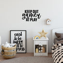 Vinyl Wall Art Decal - Keep Out Gamer At Play - 15" x 25" - Trendy Lovely Funny Positive Quote Sticker For Home Bedroom Kids Room Playroom Gaming Room Daycare School Office Decor 3