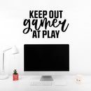 Vinyl Wall Art Decal - Keep Out Gamer At Play - 15" x 25" - Trendy Lovely Funny Positive Quote Sticker For Home Bedroom Kids Room Playroom Gaming Room Daycare School Office Decor 2