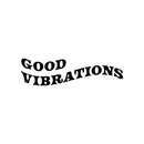 Vinyl Wall Art Decal - Good Vibrations - Modern Inspirational Lovely Positive Vibes Quote Sticker For Home Bedroom Living Room Playroom School Coffee Shop Office Decor 1