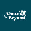 Vinyl Wall Art Decal - Above And Beyond - 12" x 27" - Modern Inspirational Positive Lovely Design Quote Sticker For Home Bedroom Living Room Playroom School Coffee Shop Office Decor 1