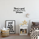 Vinyl Wall Art Decal - There's A Great Big Beautiful Tomorrow - Modern Motivational Life Quote Sticker For Home Office Bedroom Closet Living Room Coffee Shop Decor 2