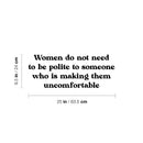 Vinyl Wall Art Decal - Not Your Babe - 13" x 28" - Trendy Inspirational Feminism Quote Sticker For Woman Home Bedroom Work Office Living Room Store Decor 4