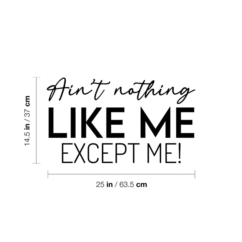 Vinyl Wall Art Decal - Ain't Nothing Like Me Except Me! - 14. Modern Inspiring Self Esteem Quote Sticker For Home Bedroom Closet Living Room School Office Coffee Shop Decor 4