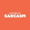 Vinyl Wall Art Decal - Powered By Sarcasm - 6" x 25" - Joke Trendy Motivational Sarcasm Self Love Quote Sticker For Home Office Bedroom Closet Living Room Store Decor 1