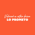 Vinyl Wall Art Decal - Volveré A Estar Bien Lo Prometo / I'll be Fine Again I Promise - 6" x 25" - Trendy Motivating Spanish Quote Sticker For Home School Office Coffee Shop Decor 1