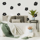 Set Of 24 Vinyl Wall Art Decal - Daisies Pattern - From 6" x 6" Each - Cute Adhesive Sticker Plants Design For Girls Bedroom Kids Room Playroom Home School Classroom Nursery Decor 3