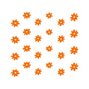 Set Of 24 Vinyl Wall Art Decal - Daisies Pattern - From 6" x 6" Each - Cute Adhesive Sticker Plants Design For Girls Bedroom Kids Room Playroom Home School Classroom Nursery Decor 1