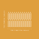 Set Of 24 Vinyl Wall Art Decal - Pencils Pattern - 5" x 1.25" Each - Trendy Minimalist Fun Design Sticker For Living Room Playroom Classroom School Library Office Coffee Shop Decor 4