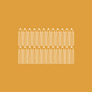 Set Of 24 Vinyl Wall Art Decal - Pencils Pattern - 5" x 1.25" Each - Trendy Minimalist Fun Design Sticker For Living Room Playroom Classroom School Library Office Coffee Shop Decor 1