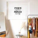 Vinyl Wall Art Decal - It's Ok To Unfollow People In Real Life - 16.5" x 16.5" - Trendy Inspirational Funny Quote Sticker For Home Office Living Room Teen Bedroom Closet Makeup Mirror Decor 3