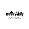 Vinyl Wall Art Decal - Everyday Adventures - 11. Cute Modern Inspirational Quote Sticker For Bedroom Kids Room Nursery Children Classroom Home Decor 1