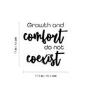 Vinyl Wall Art Decal - Growth And Comfort Do Not Coexist - - Trendy Motivational Positive Lifestyle Quote Sticker For Home Office Work CrossFit Center Gym Fitness Decor 4