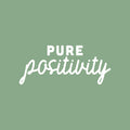 Vinyl Wall Art Decal - Pure Positivity - 11" x 25" - Trendy Motivational Optimistic Good Vibes Quote Sticker For Home Bedroom Living Room School Office Gym Fitness Decor 1