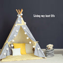 Vinyl Wall Art Decal - Living My Best Life - 4" x 27" - Modern Motivational Optimism Quote Sticker For Teen Bedroom Home Living Kids Room Work Office Decor 3