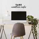 Vinyl Wall Art Decal - Take Creative Risks - 7" x 25" - Modern Motivational Optimism Educational Quote Home School Office Classroom Playroom Kids Room Decor 3