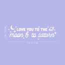 Vinyl Wall Art Decal - Love You To The Moon & To Saturn - 7.5" x 25" - Trendy Inspirational Cute Quote Sticker For Couples Home Office Boyfriend Girlfriend Bedroom Decor 4