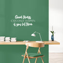 Vinyl Wall Art Decal - Good Things Can Only Happen If You Let Them - 11.5" x 25" - Modern Inspirational Goodness Quote Sticker For Home Office Bedroom Living Kids Room Coffee Shop Store Decor 2