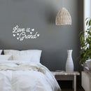 Vinyl Wall Art Decal - Love Is Grand - 14" x 25" - Hearts Trendy Inspirational Cute Valentine Quote Sticker For Couples Home Office Living Room Bedroom Decor 2