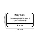 Vinyl Wall Art Decal - Tienes Permiso Para Ser Lo Que Tú Quieras / You Have Permission To Be What You Want To Be - Fun Design Spanish Quote Sticker For Home School Office Decor 4