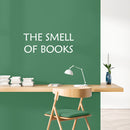 Vinyl Wall Art Decal - The Smell Of Books - 9.5" x 25" - Modern Motivational Educational Quote Home School Library Office School Classroom Kids Room Decor 2