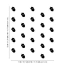 Set Of 25 Vinyl Wall Art Decal - Acorn Pattern - From Each - Cute Adhesive Stickers Minimal Design For Children Bedroom Home School Kids Room Decor 4