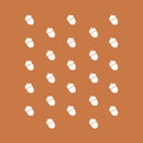 Set Of 20 Vinyl Wall Art Decal - Acorn Pattern - From 4" x 4" Each - Cute Adhesive Stickers Minimal Design For Children Bedroom Home School Kids Room Decor 1