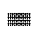 Set Of 24 Vinyl Wall Art Decal - Bun Pattern - From 3.Each - Cute Adhesive Stickers Minimal Design For Girls Bedroom Home Kids Room Decor 1