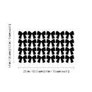 Set Of 24 Vinyl Wall Art Decal - Bun Pattern - From 3.5" x 4" Each - Pretty Adhesive Stickers Minimal Design For Children Bedroom Home Kids Room Decor 4