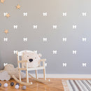 Set Of 24 Vinyl Wall Art Decal - Bun Pattern - From 3.5" x 4" Each - Pretty Adhesive Stickers Minimal Design For Children Bedroom Home Kids Room Decor 2