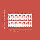 Set Of 24 Vinyl Wall Art Decal - Bun Pattern - From 3.5" x 4" Each - Pretty Adhesive Stickers Minimal Design For Children Bedroom Home Kids Room Decor 4