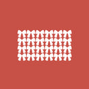 Set Of 24 Vinyl Wall Art Decal - Bun Pattern - From 3.5" x 4" Each - Pretty Adhesive Stickers Minimal Design For Children Bedroom Home Kids Room Decor 1