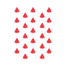 Set Of 20 Vinyl Wall Art Decal - Watermelon Pattern - From 5" x 5" Each - Funny Fruit Adhesive Stickers For Home Office Kitchen Playroom Restaurant Decor 1