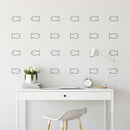 Set Of 25 Vinyl Wall Art Decal - Baby Fish Pattern - From 3.2Each - Cute Adhesive Sticker Minimal Animal Design For Children Bedroom Home School Kids Room Decor 2