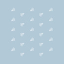 Set Of 25 Vinyl Wall Art Decal - Paper Plane Pattern - From 3.25" x 5" Each - Cute Adhesive Sticker Minimal Design For Children Bedroom Home School Kids Playground Decor 1