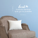 Vinyl Wall Art Decal - Amate Cuando Sientas Que Ya No Se Puedes / Love Yourself When You Feel Like You Can't -  12" x 25" - Lovely Spanish Quote Sticker For Bedroom Closet Living Room Decor 3