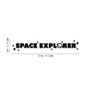 Vinyl Wall Art Decal - Space Explorer - Modern Motivational Cute Science Quote Sticker For Home Office Nursery Bedroom School Classroom Planet Kids Room Decor 4