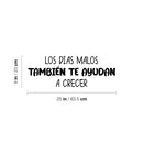 Vinyl Wall Art Decal - Los Días Malos También Te Ayudan A Crecer / Bad Days Also Help You Grow - 9" x 25" - Positive Spanish Quote Sticker For Bedroom Living Room School Office Decor 4