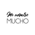 Vinyl Wall Art Decal - Me Admiro Mucho / I Admire Myself - 13. Lovely Positive Spanish Quote Sticker For Bedroom Closet Living Room Playroom Classroom Coffee Shop Decor 1