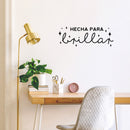 Vinyl Wall Art Decal - Hecha Para Brillar / Made To Shine - 9" x 25" - Trendy Motivational Feminism Spanish Quote Sticker For Girls Home Office Bedroom Living Room Decor 2