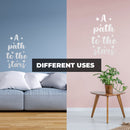 Vinyl Wall Art Decal - A Path To The Stars - 25" x 16" - Trendy Inspirational Cute Quote Sticker For Children Bedroom Home Baby Nursery Daycare Kids Room Decor 3