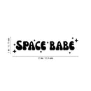 Vinyl Wall Art Decal - Space Babe - 5" x 20" - Trendy Inspiring Funny Quote Sticker For Home Living Room Kids Room Playroom School Kindergarten Daycare Decor 4