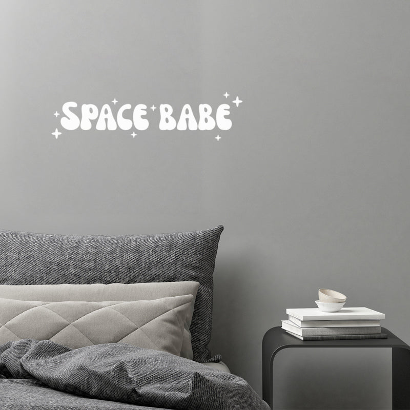 Vinyl Wall Art Decal - Space Babe - 5" x 20" - Trendy Inspiring Funny Quote Sticker For Home Living Room Kids Room Playroom School Kindergarten Daycare Decor 2