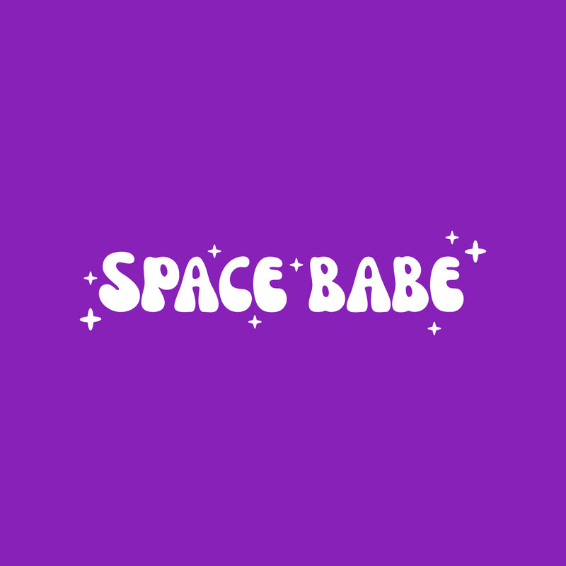 Vinyl Wall Art Decal - Space Babe - 5" x 20" - Trendy Inspiring Funny Quote Sticker For Home Living Room Kids Room Playroom School Kindergarten Daycare Decor 1