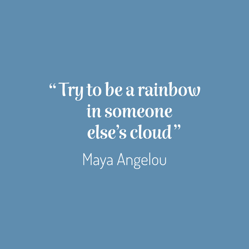 Vinyl Wall Art Decal - Try To Be A Rainbow In Someone Else's Cloud - 14.5" x 25" - Modern Lovely Inspirational Quote Sticker For Bedroom Living Room Playroom Classroom Coffee Shop Decor 1