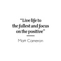 Vinyl Wall Art Decal - Live Life To The Fullest And Focus On The Positive - Modern Lovely Inspiring Quote Sticker For Bedroom Living Room Playroom Classroom Coffee Shop Decor 1